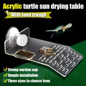 plataforma para tartarugas de acrílico