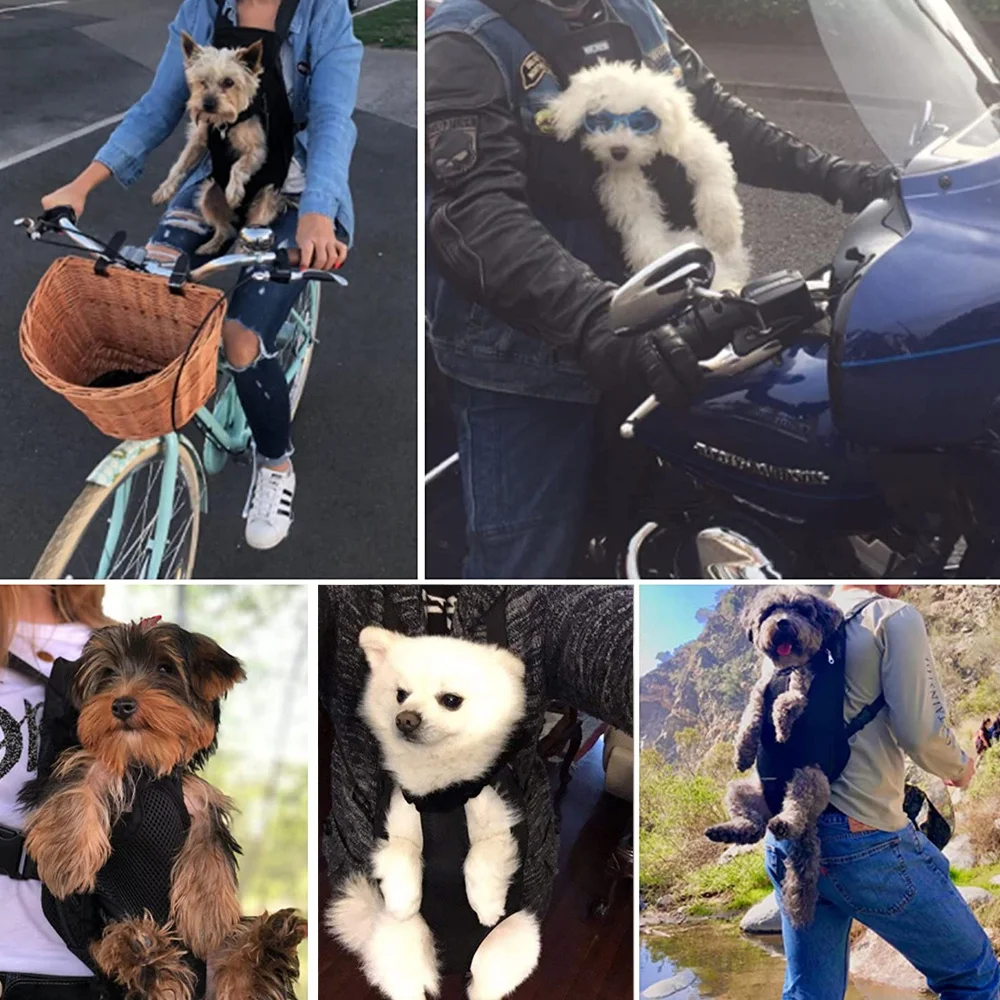 Mochila para Cães e Gatos de Lona com Pernas para Fora Ajustável - Imagem 6