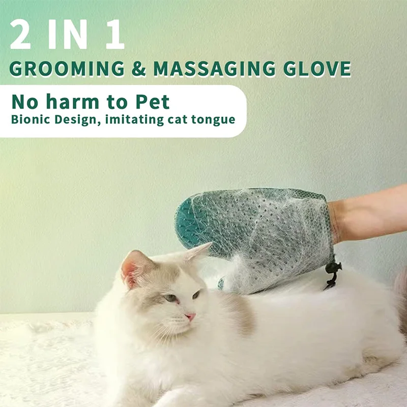 Luva Removedora de Pelos para Cães e Gatos Dupla Face - Imagem 3
