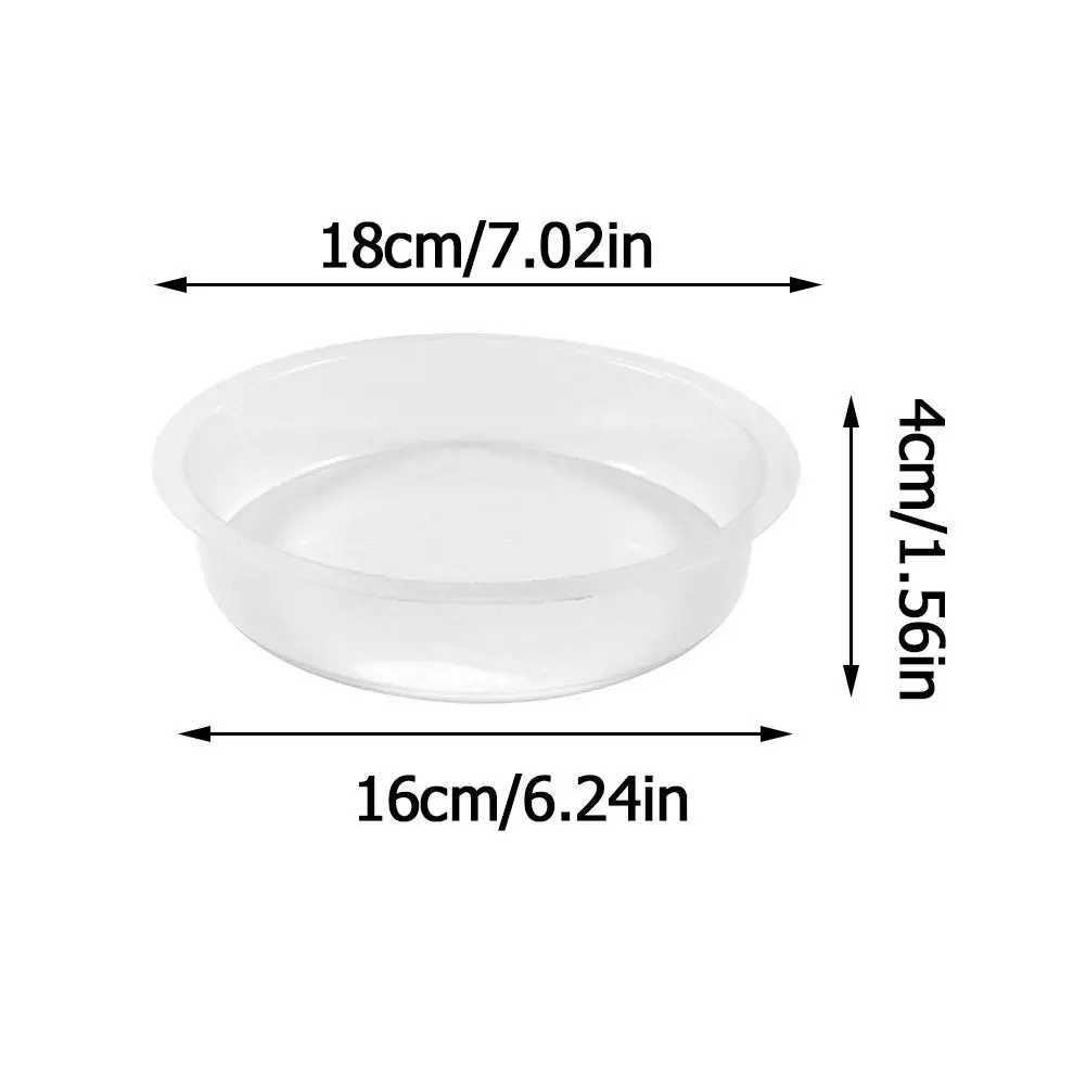 Comedouro Circular para Pássaros Transparente de PP 18 cm - Imagem 5