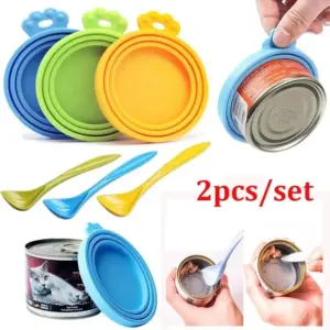 tampa de silicone para lata de ração