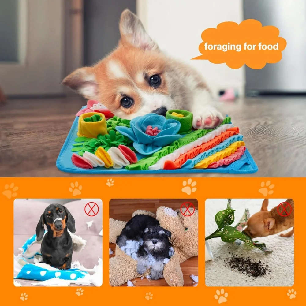 Tapete de Alimentação Lenta para Pets de Fleece com Treinamento Olfativo - Imagem 3
