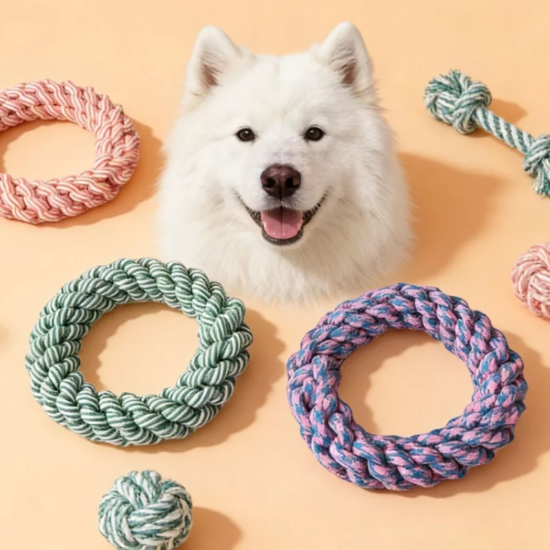 Brinquedo de Corda para Cães de Médio e Grande Porte em Madeira - Imagem 6