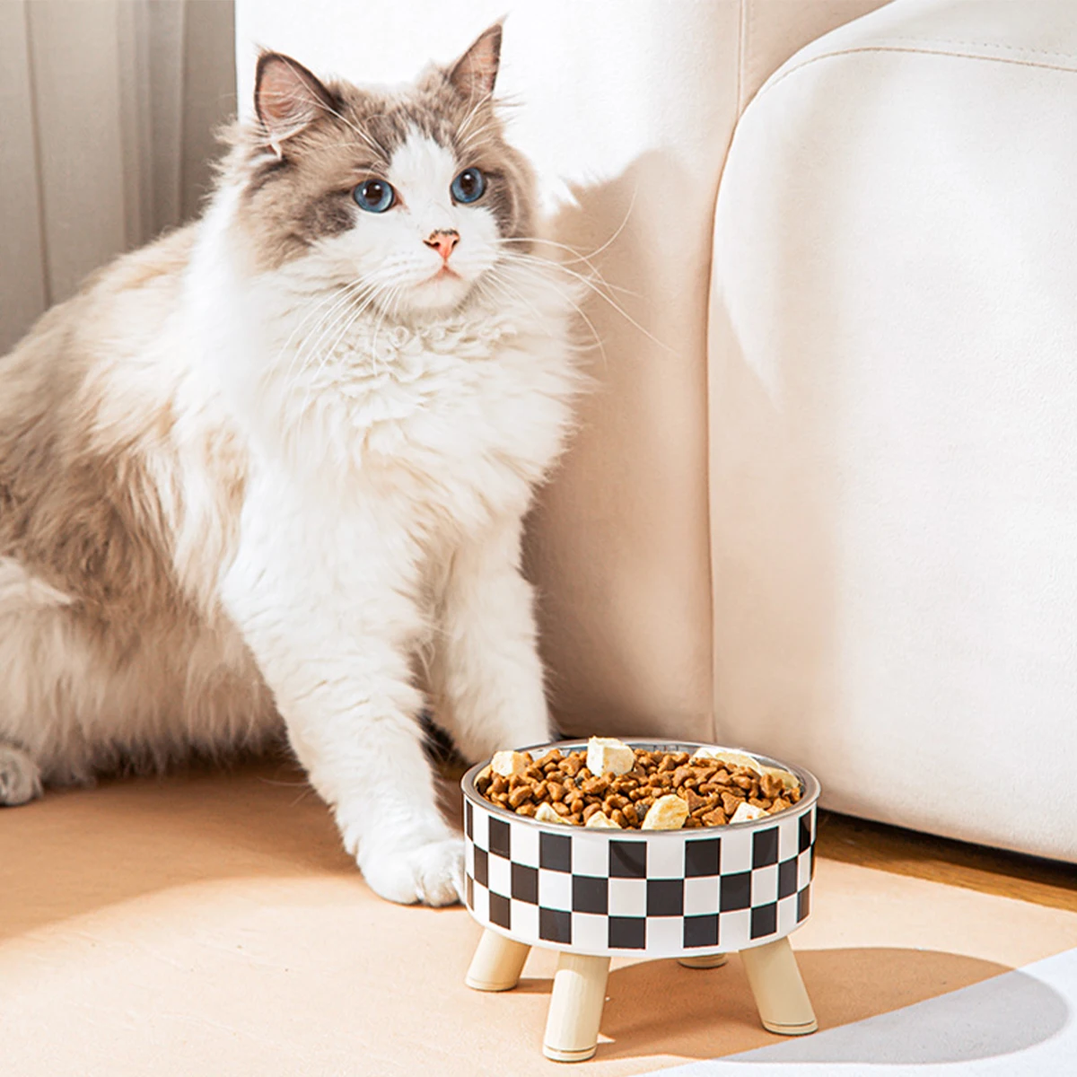 Tigela para Cães e Gatos de Aço Inoxidável Antiderrapante - Imagem 4
