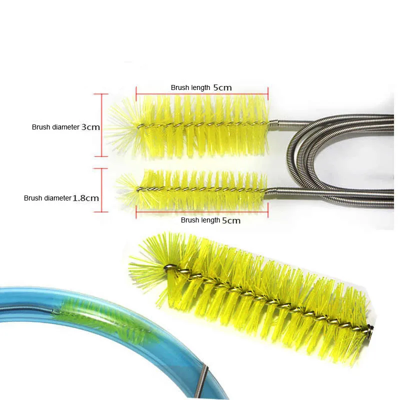 Escova de Limpeza para Aquário de Aço Inoxidável 90 cm Flexível - Image 4