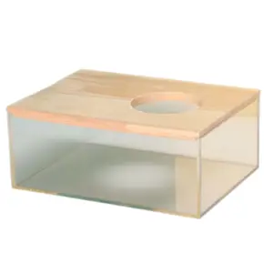 banheira para hamster de acrílico