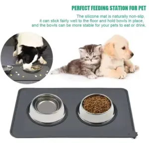 tapete de silicone para cães e gatos