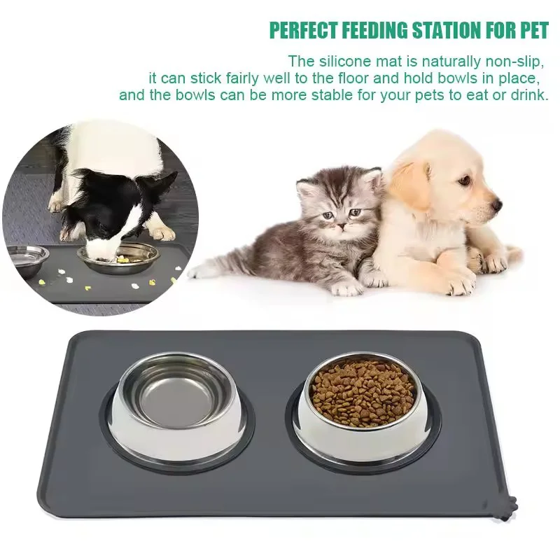 tapete de silicone para cães e gatos