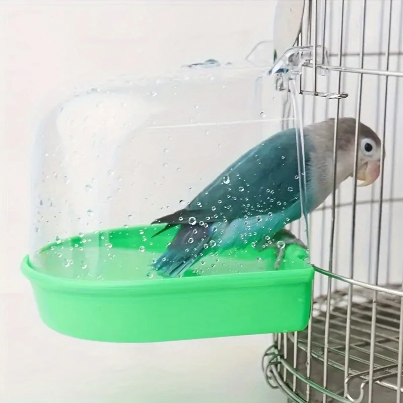 Banheira para Pássaros Transparente com Alça para Gaiola - Imagem 6
