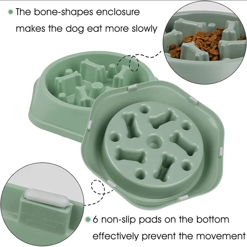 Tigela de Alimentação Lenta para Cães Pequenos e Médios Antiderrapante - Image 6