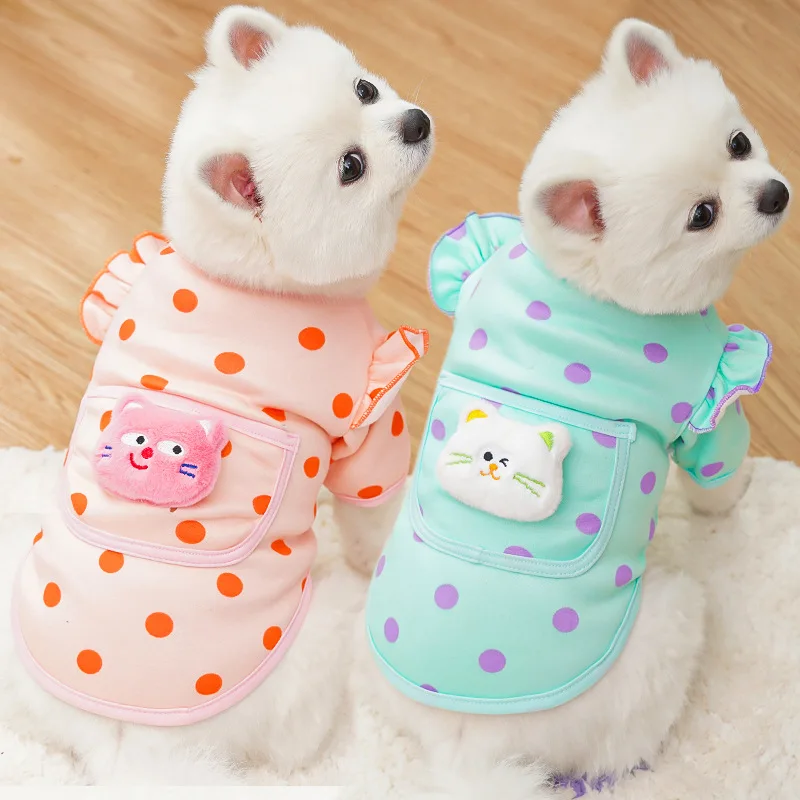 Roupa Pet T-Shirt para Cães e Gatos Pequenos de Malha Leve - Image 3