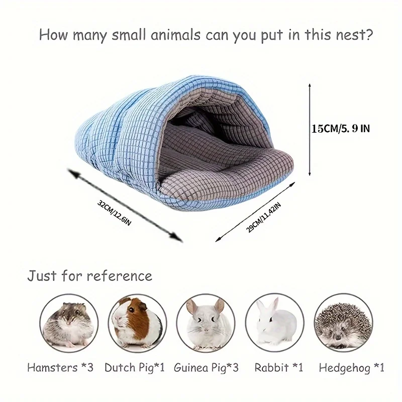 Saco de Aconchego para Hamsters Pequenos de Pelúcia - Image 3