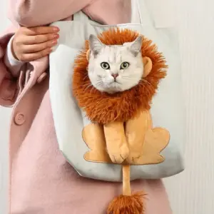 bolsa de ombro para gatos de lona