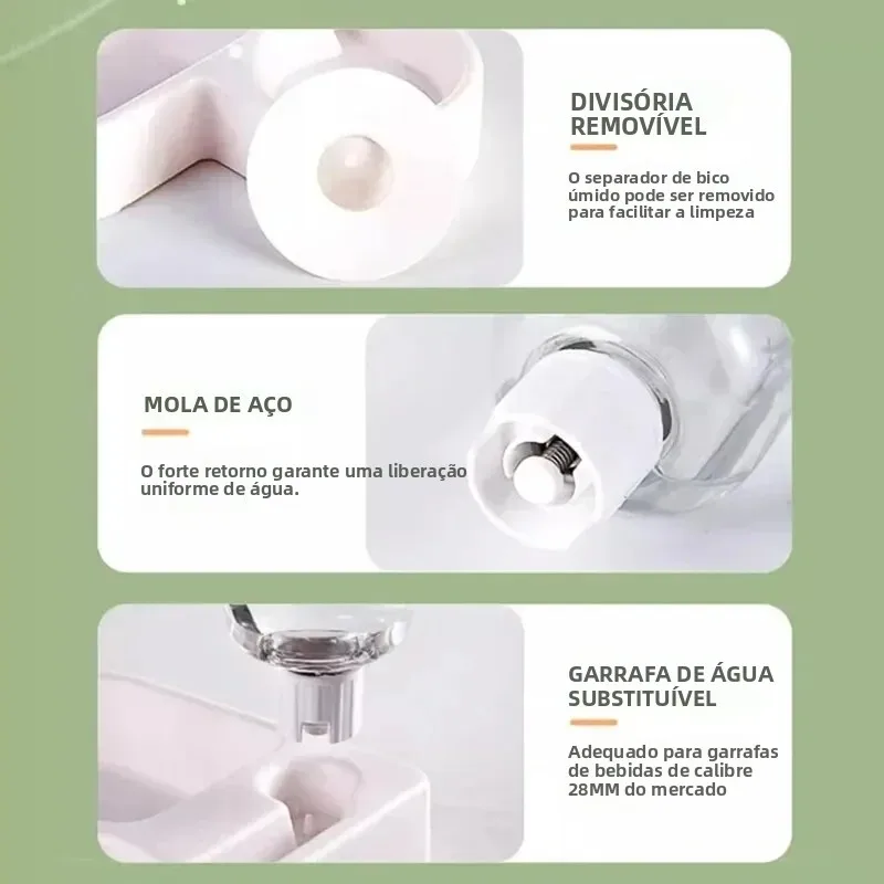 Comedouro Duplo para Cães e Gatos de PP 22 cm com Água e Ração - Imagem 4