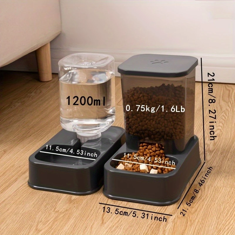 Alimentador Automático para Cães e Gatos com Bebedouro - Imagem 4
