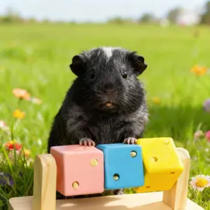 brinquedo interativo de madeira para hamsters