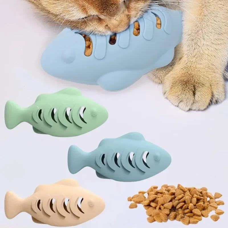 brinquedo para gatos peixe silicone