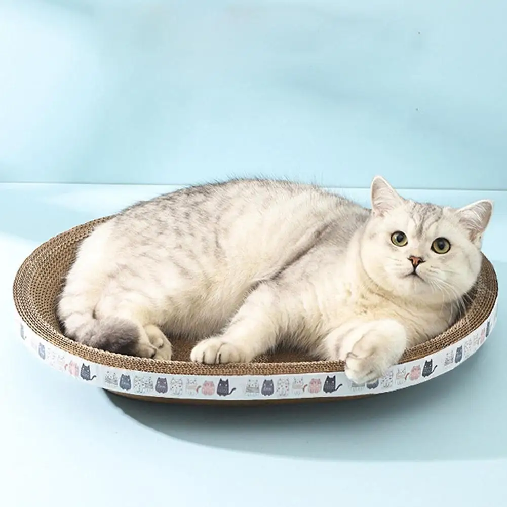 Arranhador para Gatos de Papel Ondulado Redondo com Ninho - Imagem 6