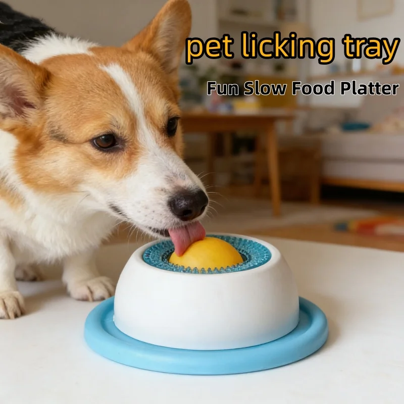 Tapete de Lamber para Cães e Gatos Azul Comedouro Lento - Imagem 3