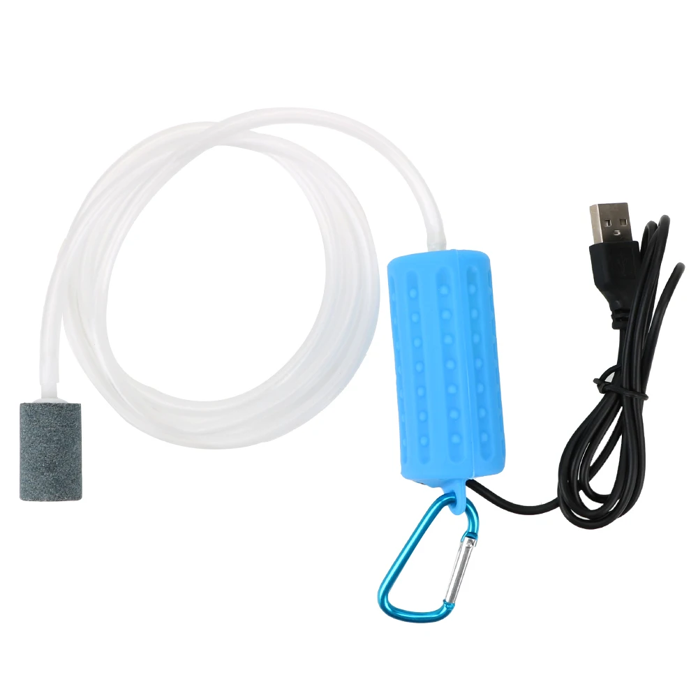 Bomba de Ar USB para Aquário Portátil com Operação Contínua 24h - Imagem 2