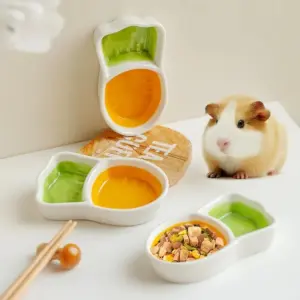 tigela de hamster 2 em 1 com divisor