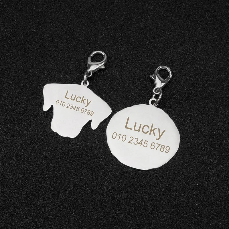 Placa de Identificação para Pets Aço Inoxidável Personalizável - Imagem 5