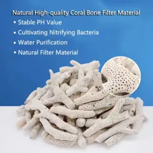 material filtrante para aquário osso de coral natural