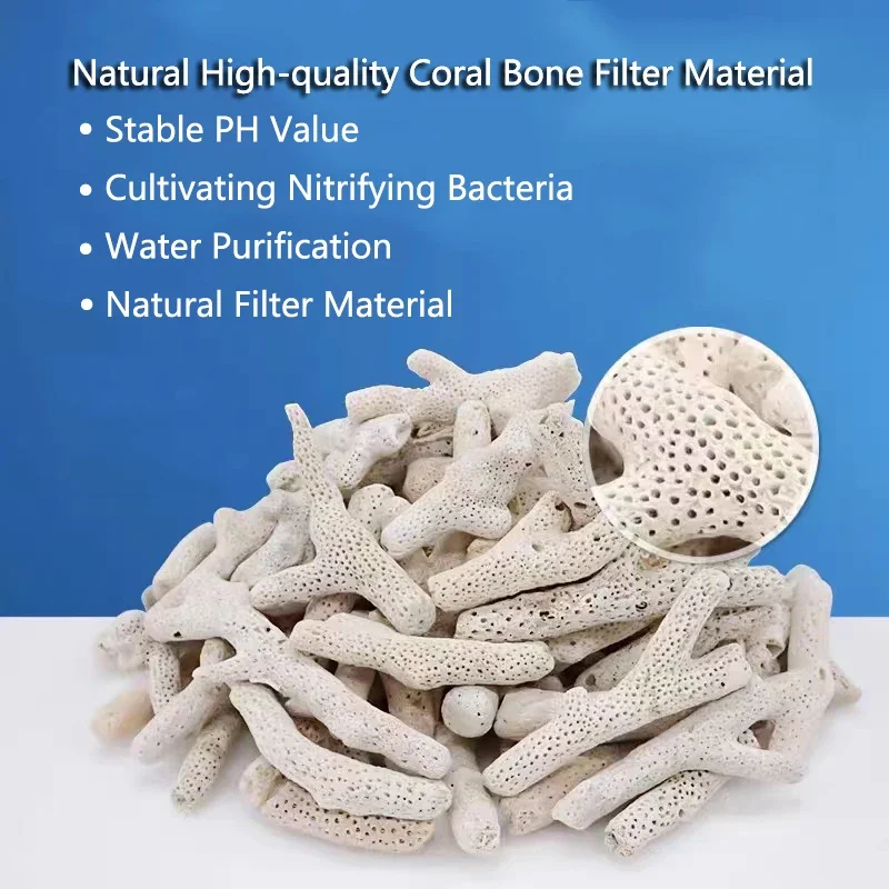 material filtrante para aquário osso de coral natural