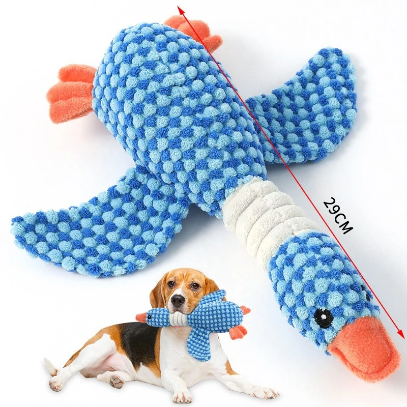 brinquedo de pelúcia para cães em forma de ganso