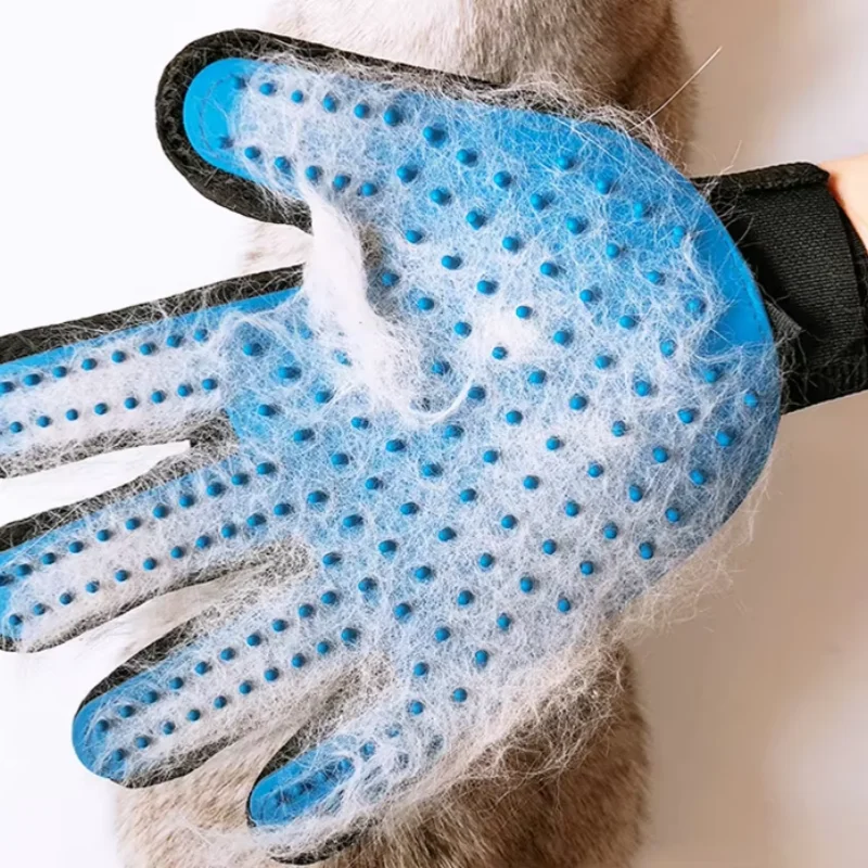 Escova Luva para Cães e Gatos de Pelo Curto ou Longo com 2 Lados - Imagem 4