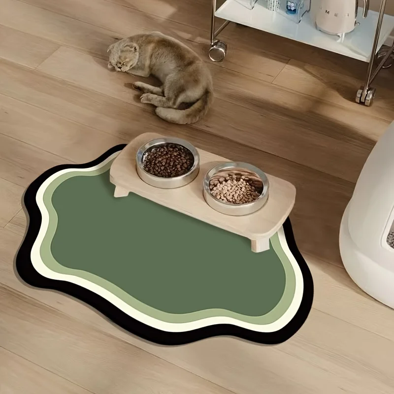 Tapete para Alimentação de Cães e Gatos 30x40cm Antiderrapante - Imagem 3