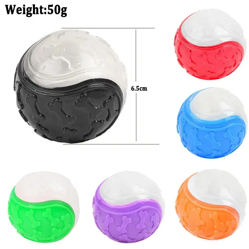 Bola Brinquedo para Cães Pequenos de Borracha com Som 6,5 cm - Imagem 6