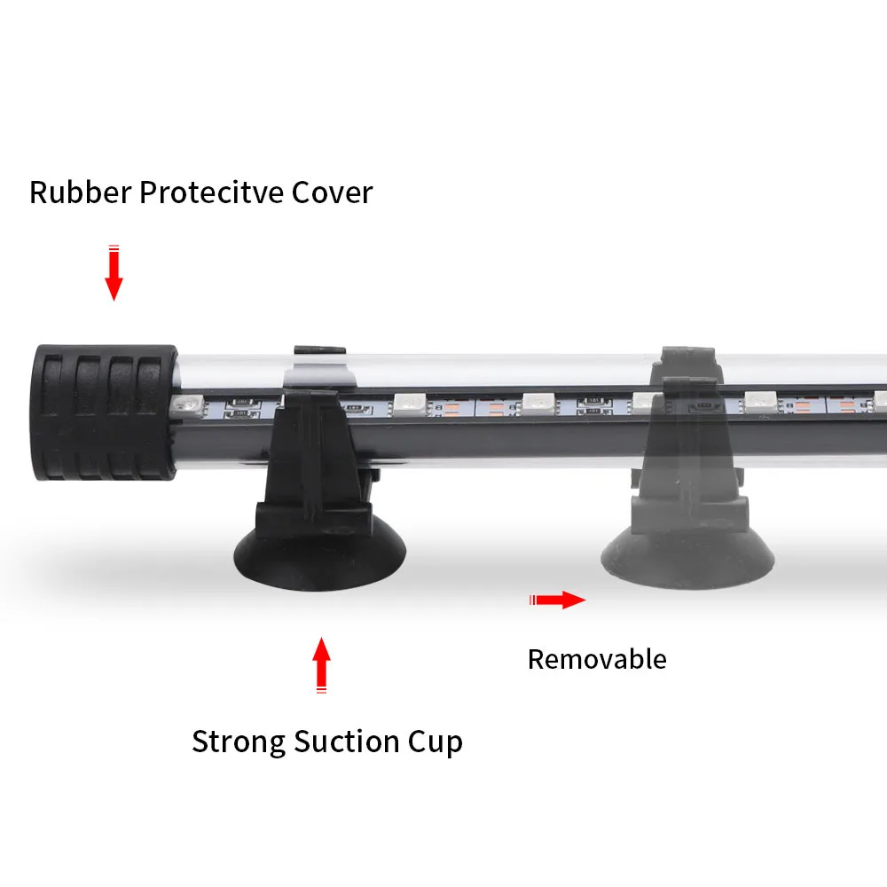 Luz LED para Aquário Submersível RGB 90-260V com Controle Remoto - Imagem 3