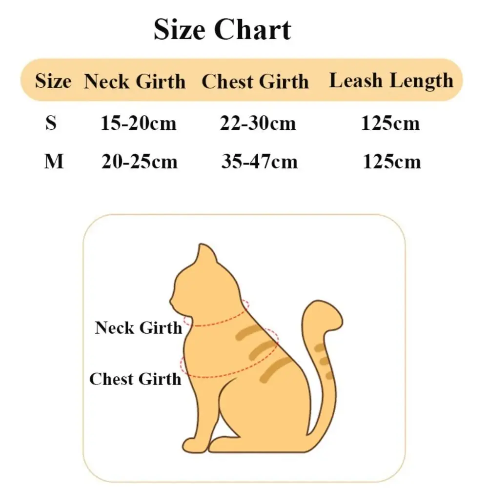 Coleira Peitoral e Guia para Gato Ajustável para Passeio - Imagem 6