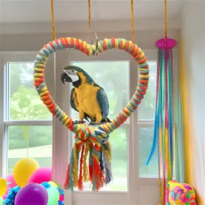 balanço de corda para pássaros