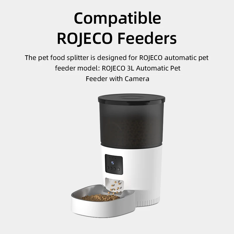 Rojoeco Tigela de Aço Inoxidável para Alimentador Automático - Image 3