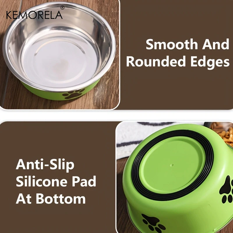 Tigela Inox Antiderrapante para Cães e Gatos com Base em Borracha - Imagem 4
