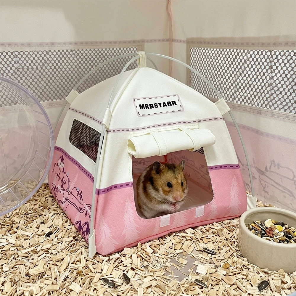Tenda Ninho para Hamster e Porquinho-da-Índia Dobrável e Respirável - Imagem 6