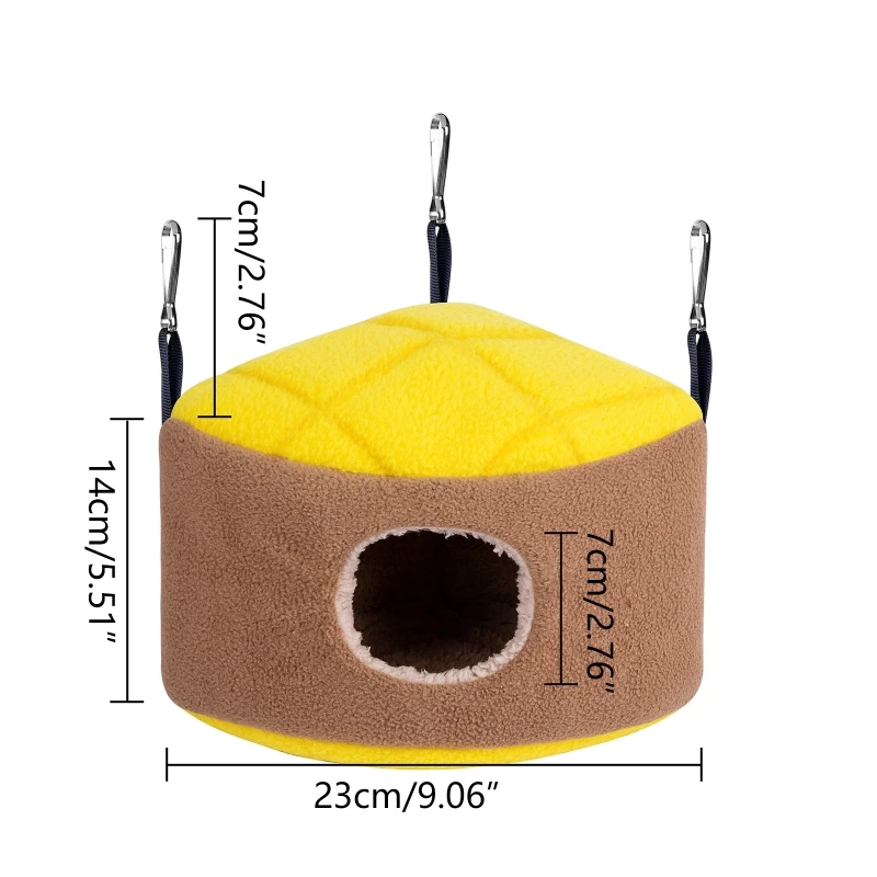 Cabana de Pelúcia para Hamster Anão com Ganchos de Metal - Image 5