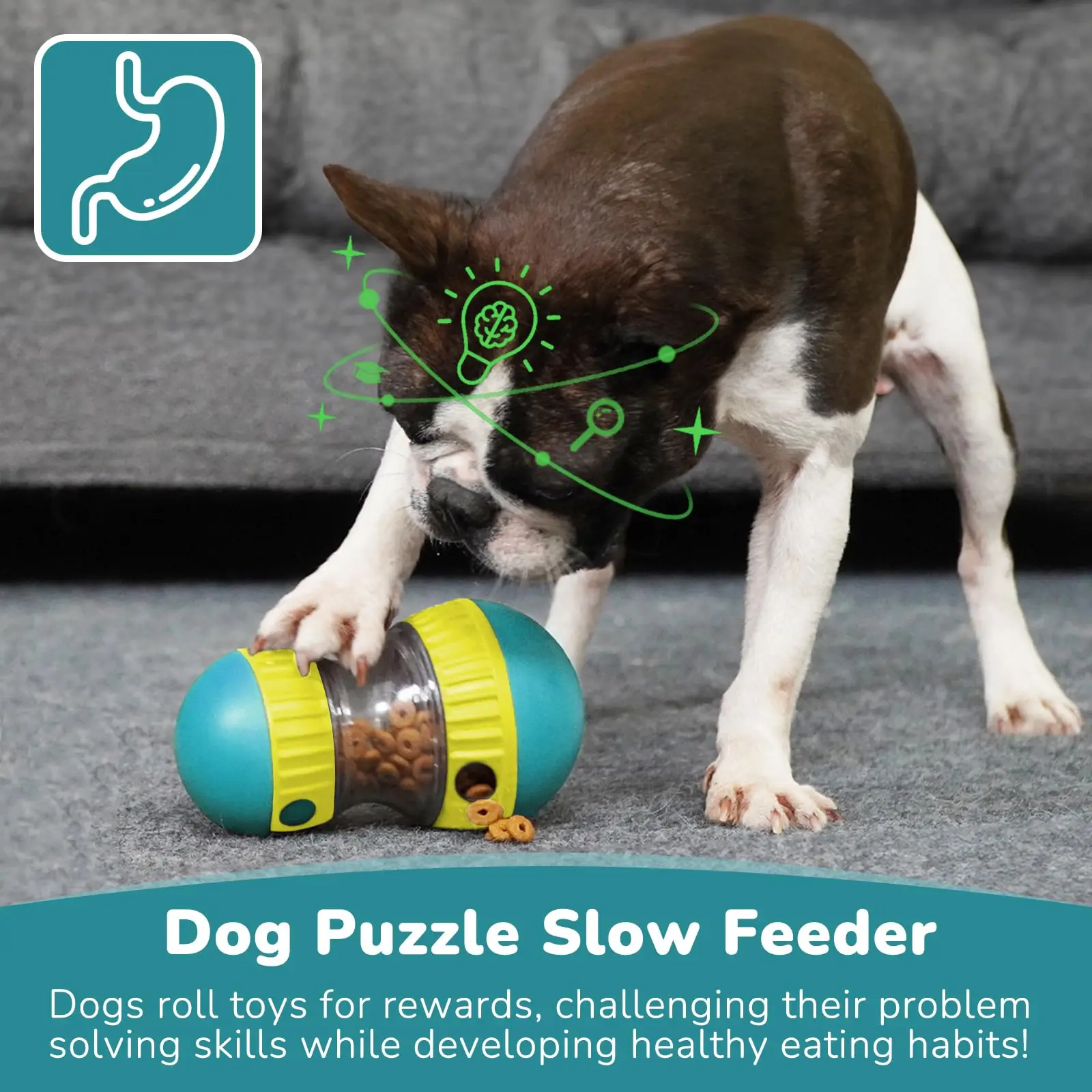 Brinquedo para Cães Dispensador de Petiscos Ajustável - Imagem 2