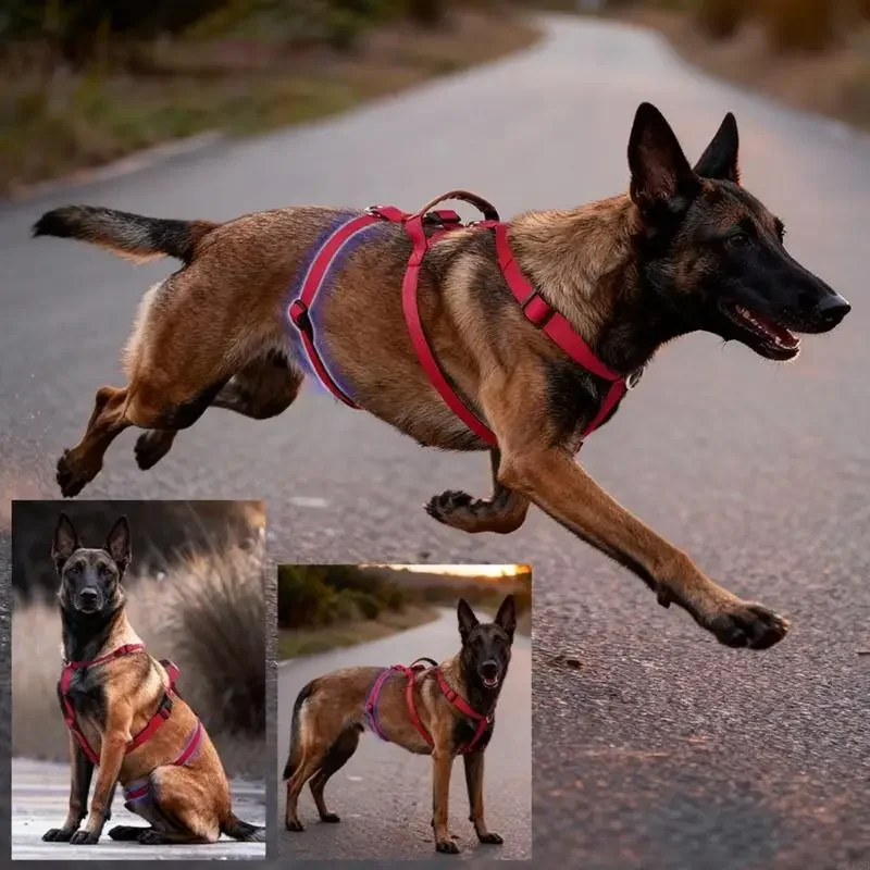 Colete para Cães Ajustável em Poliéster para Passeio e Treino - Imagem 2