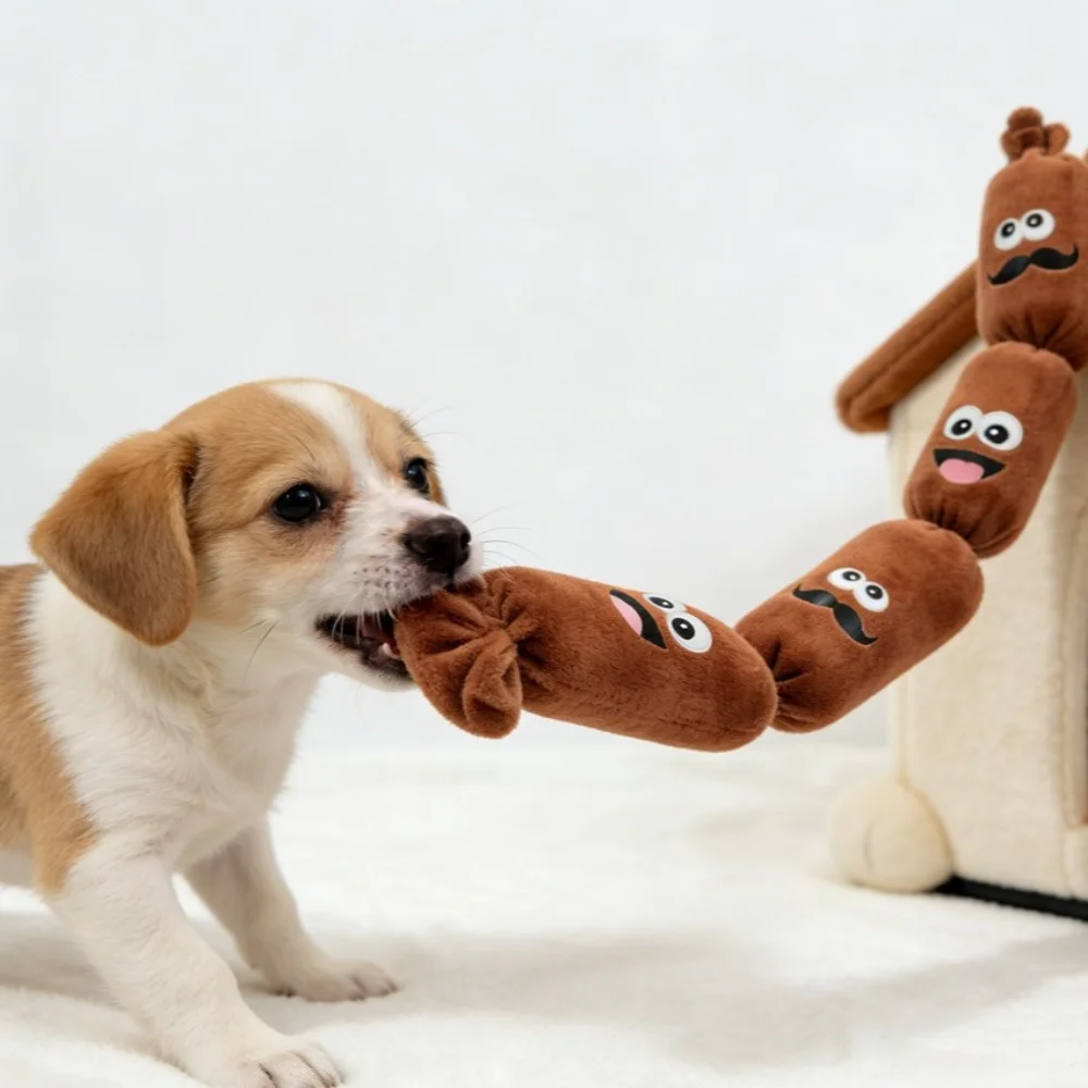 Brinquedo Pelúcia para Cães com Som BB de Pressionar - Imagem 4
