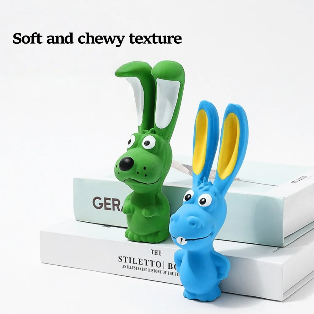 Brinquedo de Látex para Cães Coelho Travesso com Apito 16,5 cm - Image 3