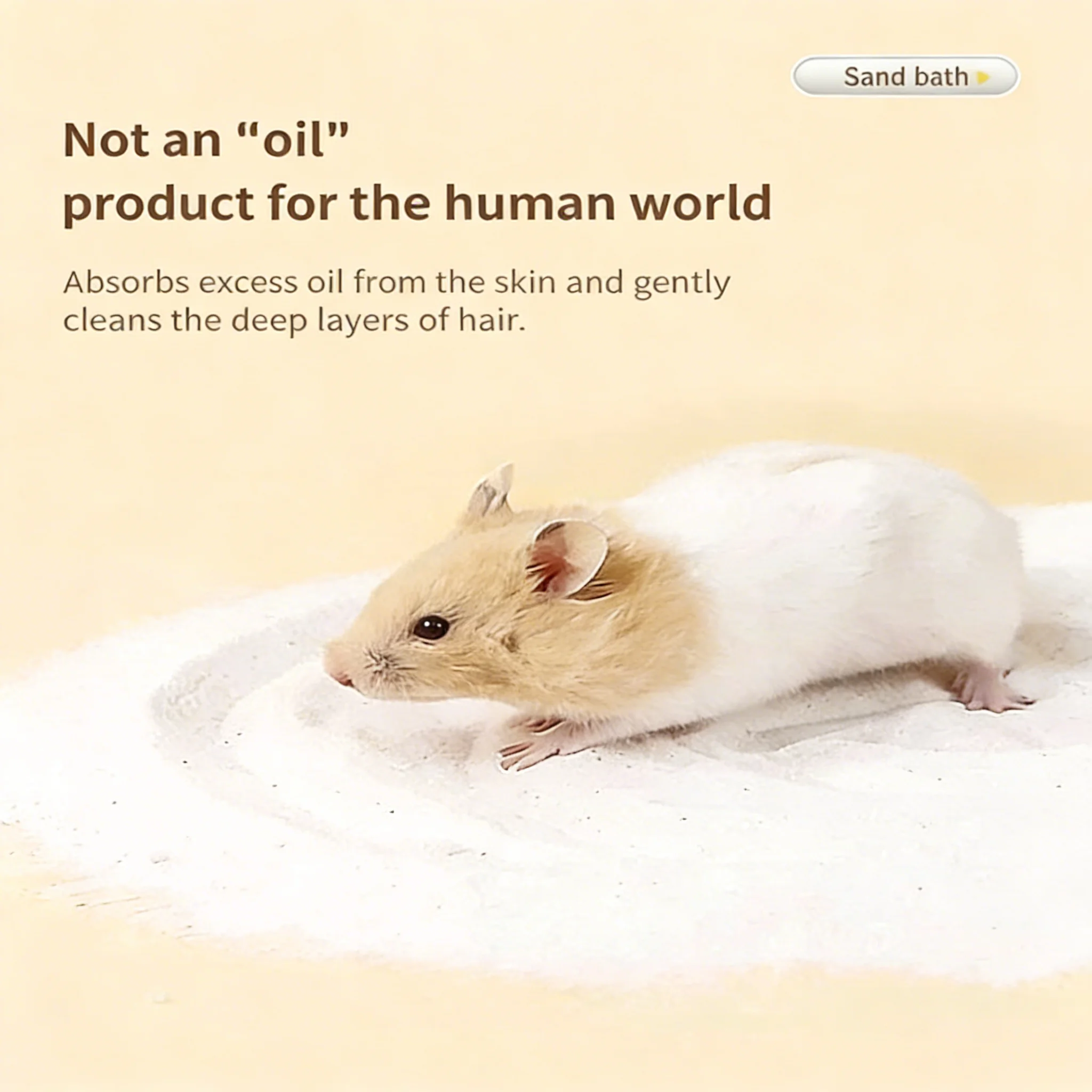 Areia para Banho de Hamster de Sílica Natural Baixa Poeira - Imagem 4