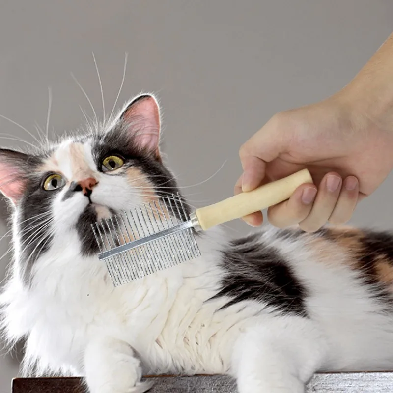 Escova Desembaraçadora para Cães e Gatos em Aço Inoxidável - Imagem 3