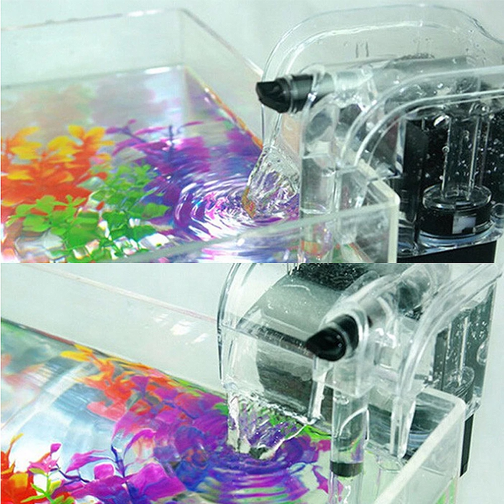 Mini Filtro Externo para Aquário 3W 130L/H com Fluxo Ajustável - Imagem 5