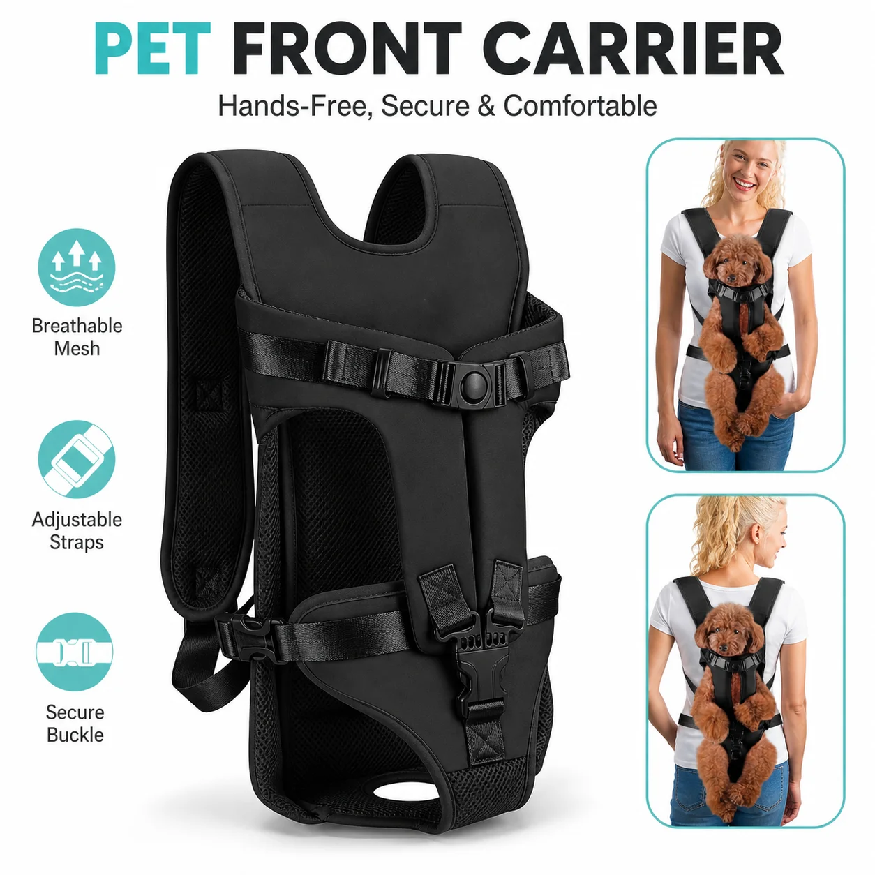 mochila canguru para cães pequenos