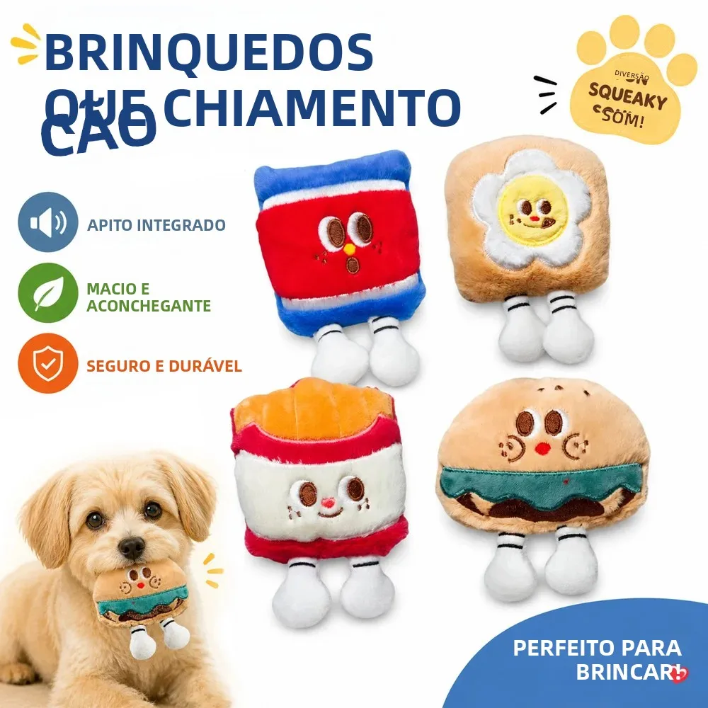 brinquedo de pelúcia para cães com som