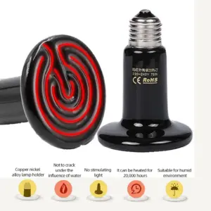 lâmpada de aquecimento cerâmica para répteis