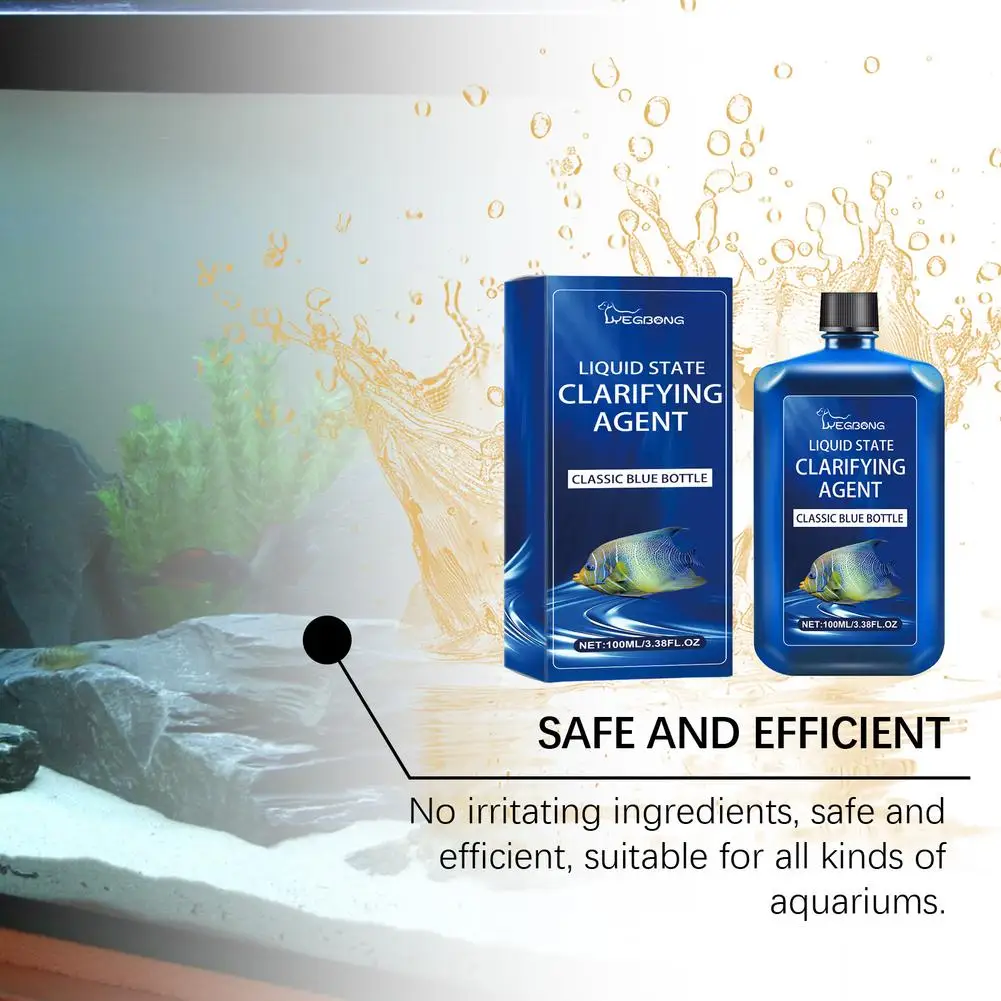 Clarificador de Água para Aquário 100ml para Água Cristalina - Imagem 3